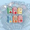 Cute Fruit Juice Enamel Pins Cartoon Boba Milk Tea Silly Goose Drink Box Brooches Lapel Badge Funny Jewelry Gifts Accessories