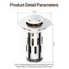 Basin Drain Stopper Pop Up Core Anti Odor Filter Universal Sink Washbasin Bathroom Accessory New Design