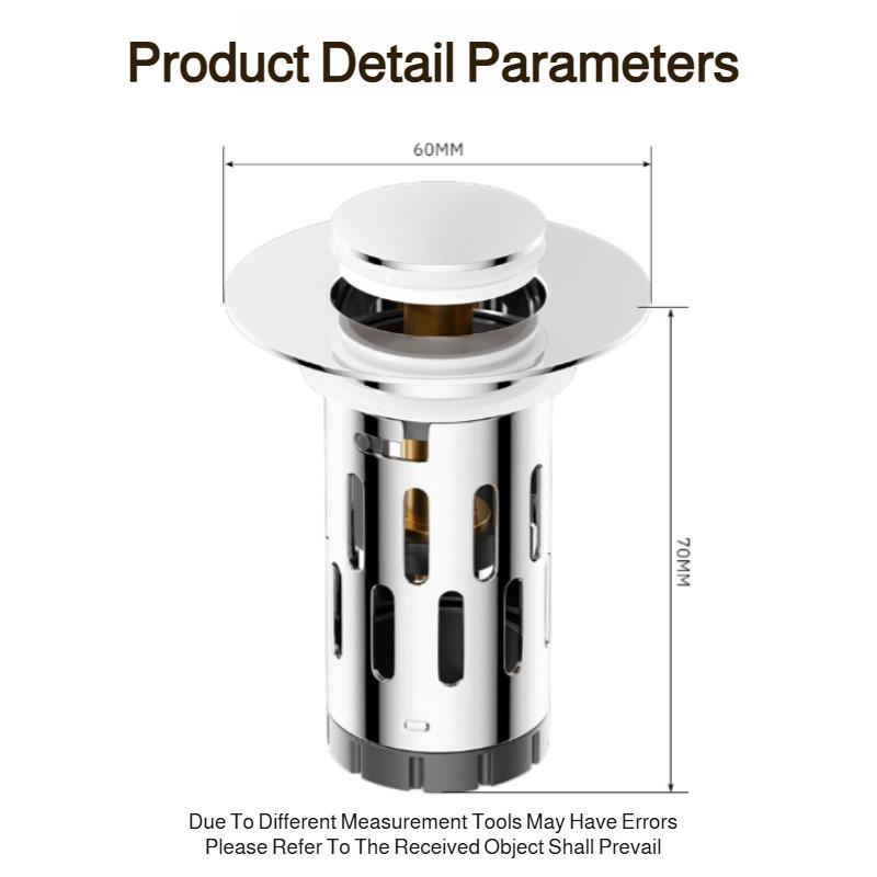 Basin Drain Stopper Pop Up Core Anti Odor Filter Universal Sink Washbasin Bathroom Accessory New Design