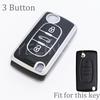 2 3 Button Tpu Key Case Cover For Peugeot Partner Tepee 207 307 308 407 For Citroen C-Crosser C3 C4 Picasso Berlingo Case Holder