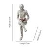 Lesende Frau Figur Zellstoff Bücherregal Dekor Denker Stil Harz Statue Harz abstrakte Skulpturen Figuren Ornamente Home Decor
