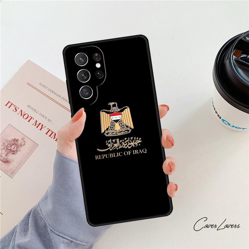 Iraqi Iraq National Flag phone case For Samsung Galaxy S24 S25 S23 S22 Ultra Note 10 20 Plus S20 S21 FE Cover For Note10 Pro(Plus)
