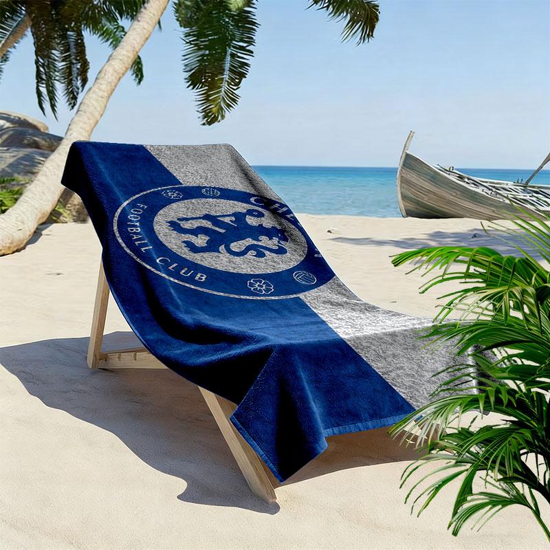 Chelsea Print Beach Towel, Large Soft Quick Dry Towel for Beach Camping Swimming