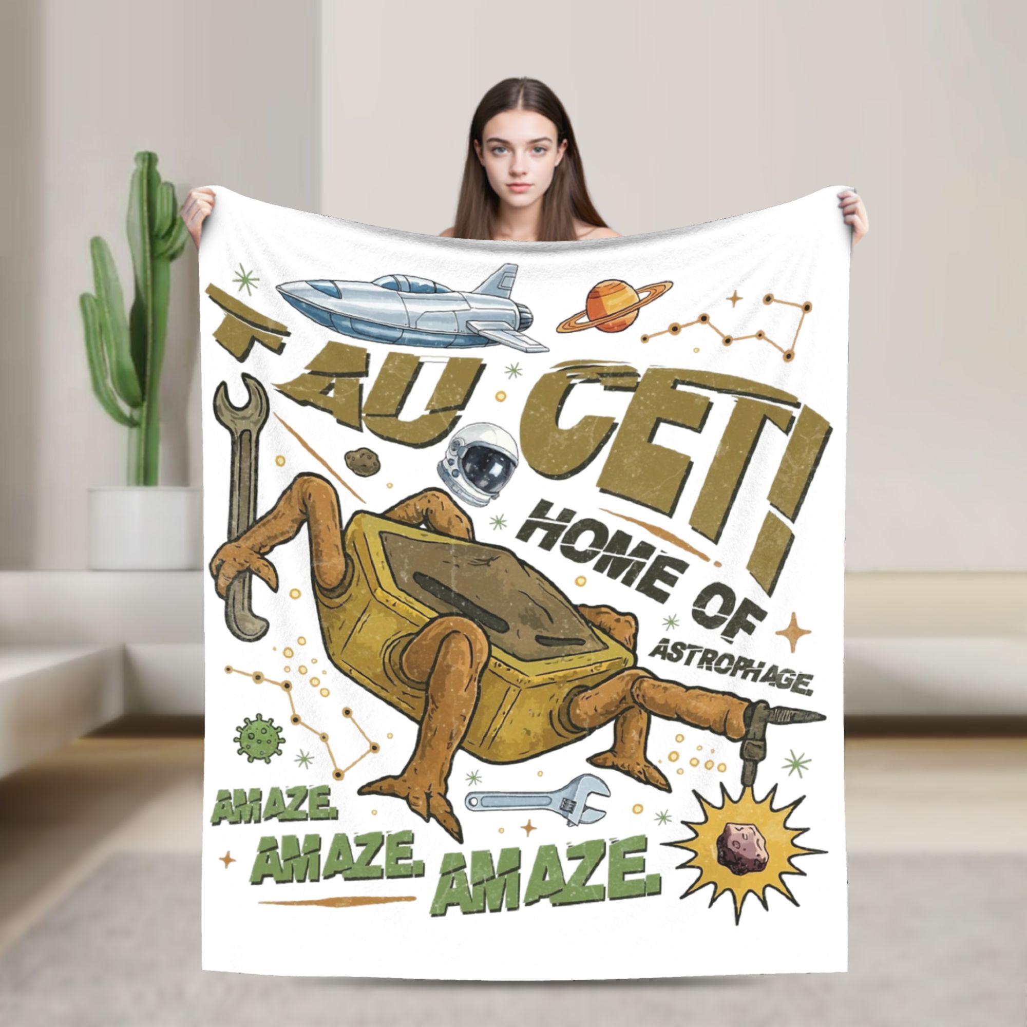 

Project Hail Mary Funny Space Quote Amaze Blankets Fleece Throw Blankets Bedroom Sofa Rug Piece Soft Bedspreads Multi-function 75x90cm