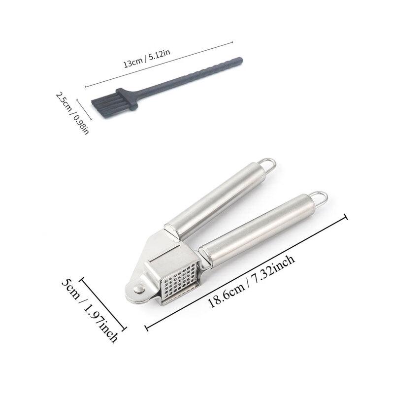 ZISIZ Stainless Steel Manual Garlic Press