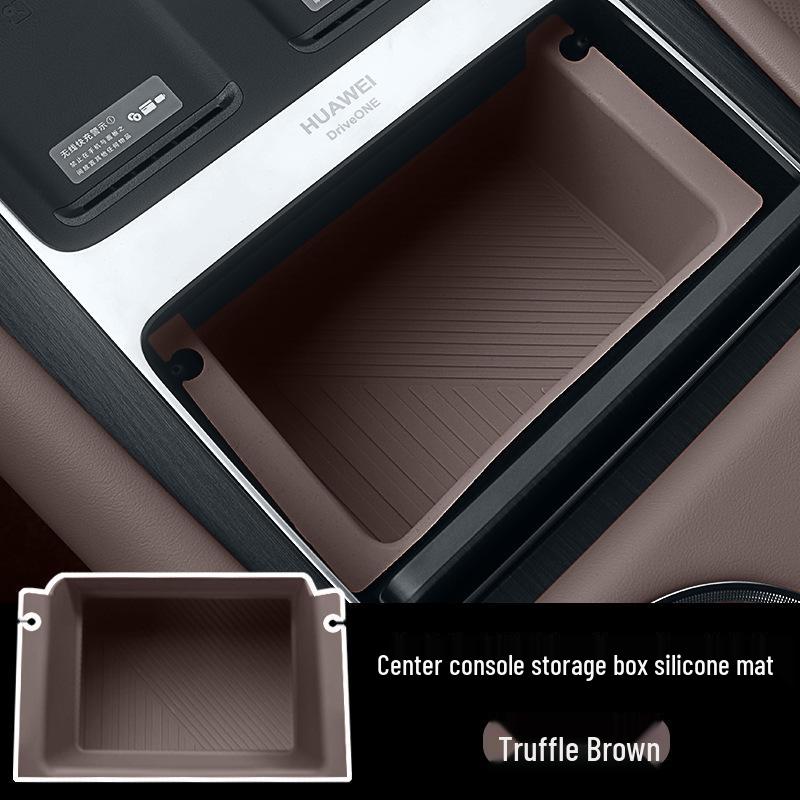 Silicone Anti-slip Storage Organizer Mat for Huawei AITO M8/M7 Car Consoles - Fits 26 Models