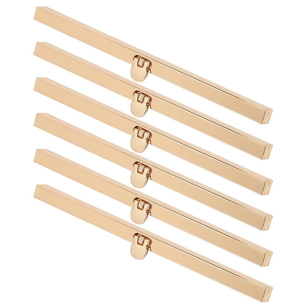 6pcs Golden Purse Frame Hinges 19cm/7.5in Bag Hardware Accessories For Briefcase Making