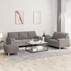 VidaXL Sofa Set with Cushions 3 Pcs, Sofas with Armrests and Backrest, Furniture Set with Footrest 3201337