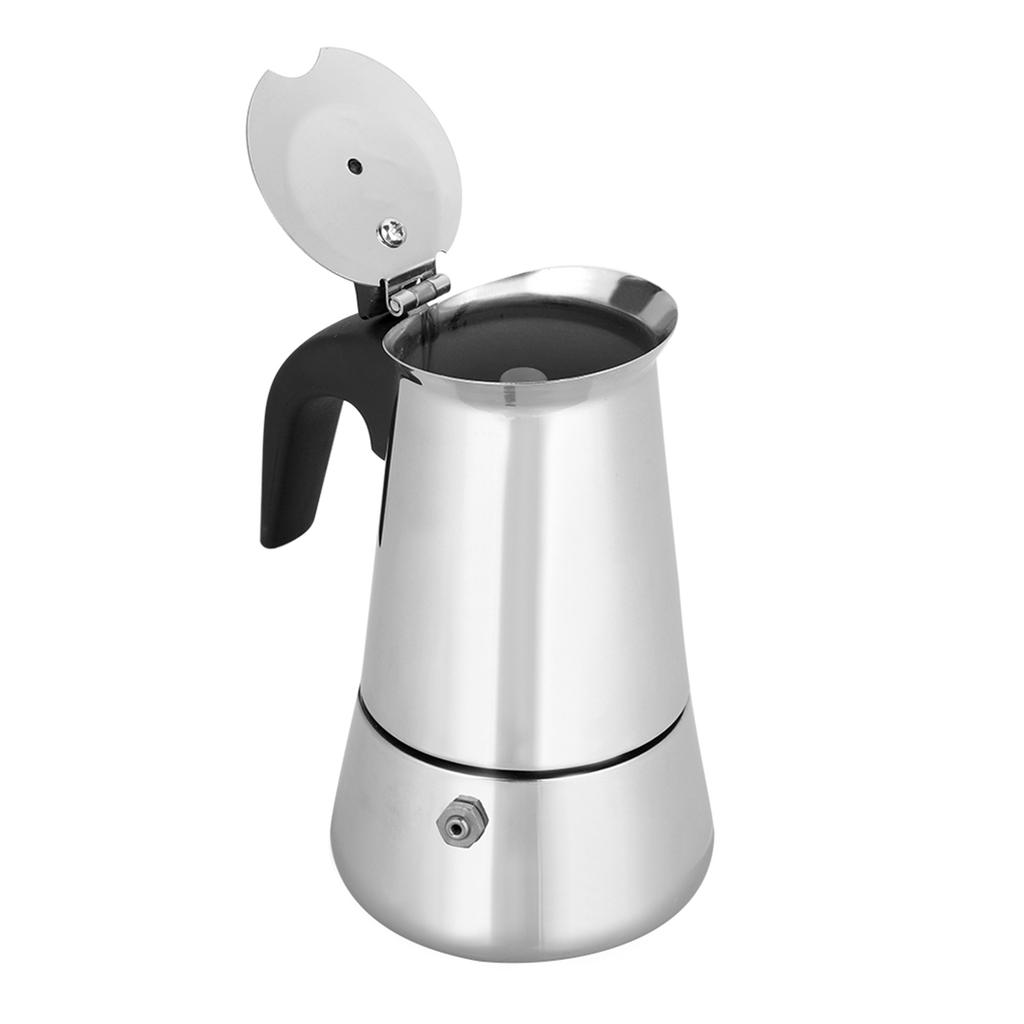 Portatif Paslanmaz Çelik Kahve Potu Moka Espresso Yapıcı Moka Pot