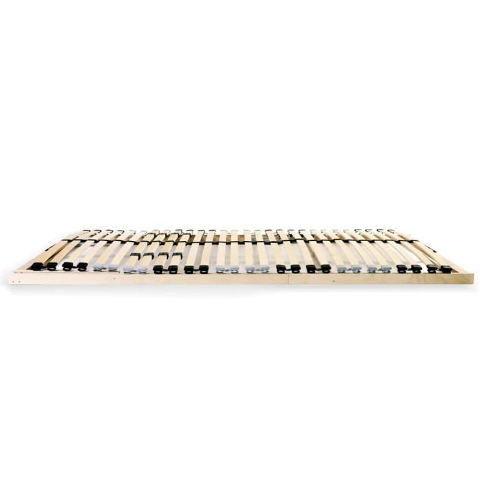 VidaXL Slat Bed Base with 28 Slats 7 Zones 100 X 200 Cm