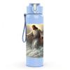 1PC Jesus Outstretched Hand Art 750ml Color Plastic Sports Water Bottle Leakproof Flip Straw Lid Suitable for Sports Office Home Use