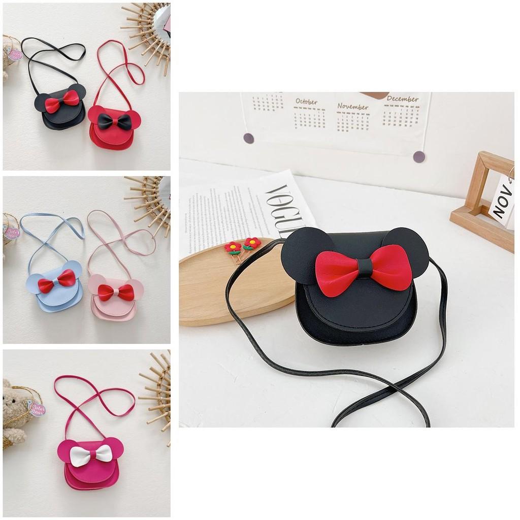 Children Cute Pink Pu Crossbody Bag With Flowers For Kindergarten Girls