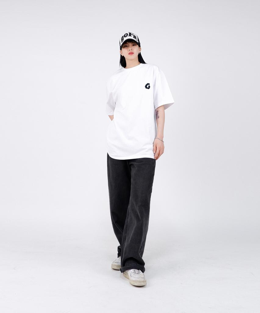 Gupeuopeuseutyudio Gofs Main Logo T-Shirt White (Black)