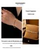 18K Gold Plated Marquise & Round Diamond Open Cuff Bracelet - Elegant Daily Wear