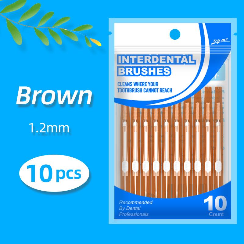 Retractable Push-Pull Interdental Brush for Gap Cleaning