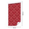 Geometric rhombus wallpaper red, red center 50x1000