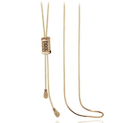 Lariat Long Sweater Chain Necklace Adjustable Accessories PR26 [DAZZARRY] Women's Y-shaped Fall/Winter Women's