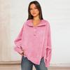 Sweatshirt for Women Trendy Button Henley Neck Pullover Long Sleeve Tops Casual Fall Clothes