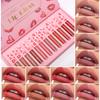 12-Piece Lip Glaze Set with Magnetic Gift Box, Matte Finish, Non-Stick Cup, Long-Lasting Liquid Lipstick, Perfect for Smooth