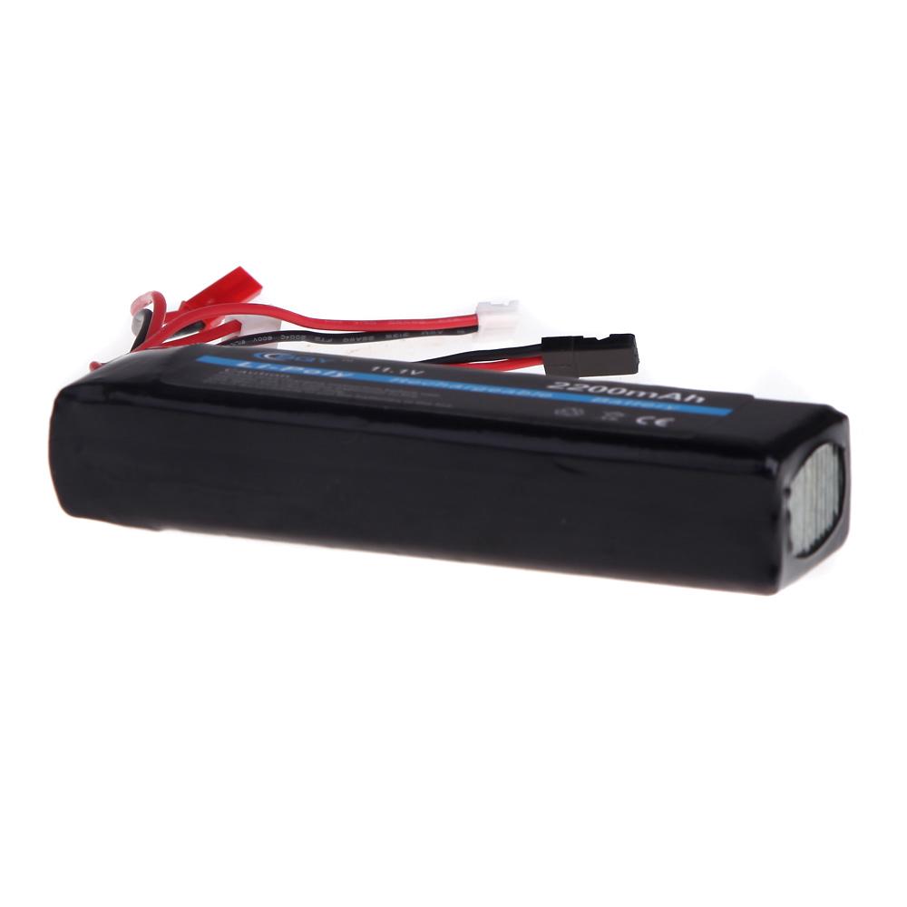 BQY Transmitter LiPo Battery 11.1V 2200mAh 3 Connector for JR Futaba Walkera WFLY FS Transmitter