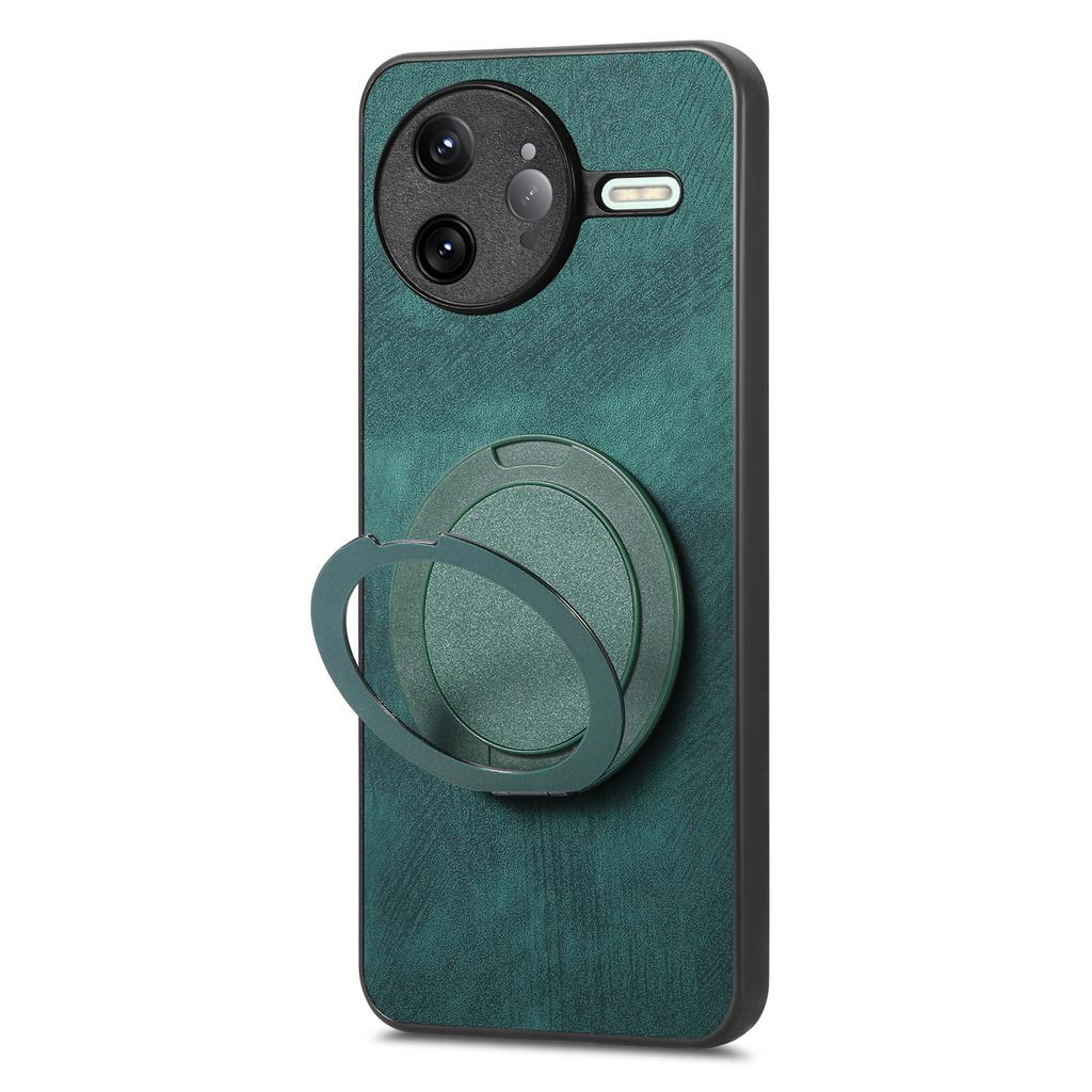 For Xiaomi Poco F7 Ultra 5G/Xiaomi Redmi K80 Pro 5G Phone Case with Rotating Kickstand Stress Relief Retro Leather Back Cover