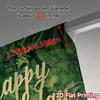 2pcs, 2D FLAT PRINTING Curtains (Without Rod) Green Celebration Modern Modern Curtains Polyester Easy Install Curtains Gifts