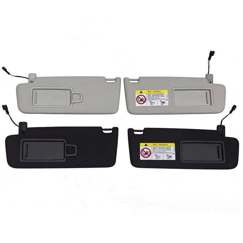 ECN2 For VW Golf 5 2003-2008 Golf 6 2009-2014 Passat B6 B7 Black Grey Front Sun Visor Panel With Makeup Mirror Sunshield