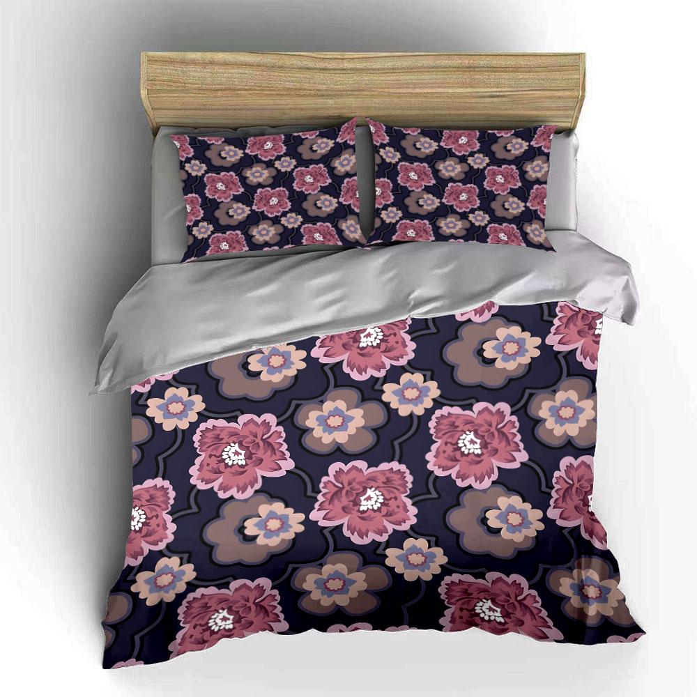 Blossoming twilight elegance. Bedding sets Duvet covers Pillowcases(1* Duvet Cover 2* Pillowcases without duvet insert)