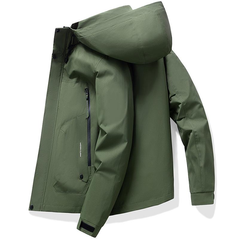 Waterproof Jacket Men Hood Jacket Spring Autumn Hiking Camping Coats Male Clothes