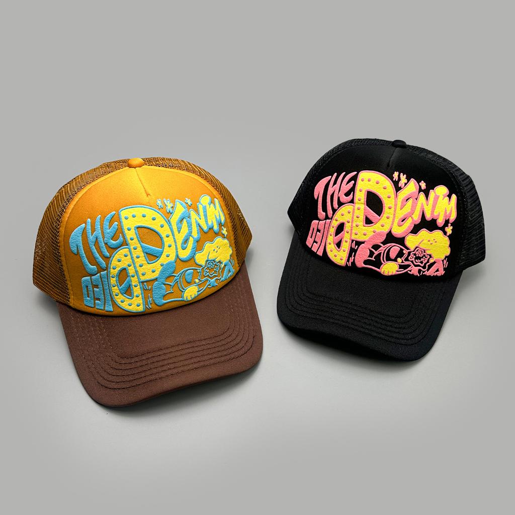 Baseball Lettering Alphabet Printed 3D Interesting Women  Men For Neutral Gender Fresh Caps Peaked Hats Sunshade Cartoon Breathable Color Block