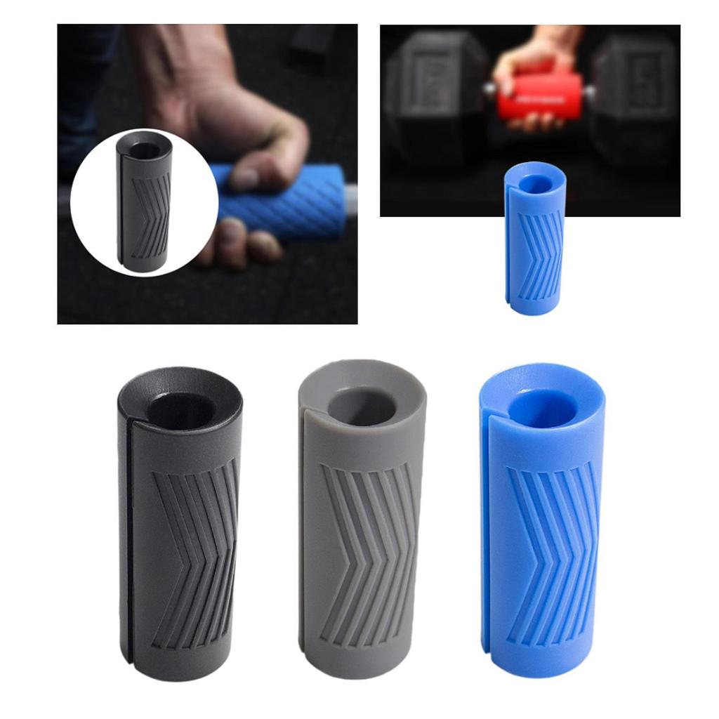 Silicone Barbell Grip Pad Non Slip Dumbbell Handle Reinforced Grip Exercise Equipment for Gym