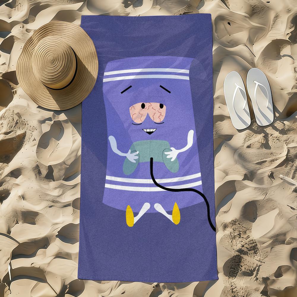 Cartoon Funny T-Towelie Towel Beach Towel Oversized Quick Dry Towel Absorbent Soft Swim BeachTowels for Men Women