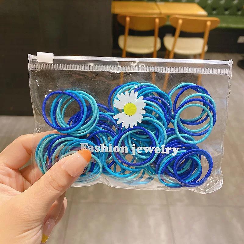 100 Pcs Child and Baby Hair Ties - Elastic, No Damage, High Elasticity Hair Bands for Small Ponytails