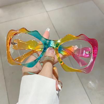 Vintage Y2K Luxury Brand Designer Oversized Wave Sunglasses Women For Men Sun Glasses Trend Punk Popular Big Frame Shades