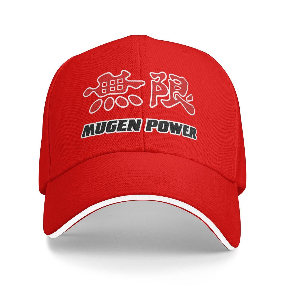Unisex Baseball Hats Mugen Power Racing Logo Outdoor Streetwear Summer Sports Baseball Caps Hip Hop Cap Casquette Hats One Size