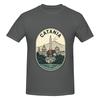 Vintage Catania Sicily Elephant Fountain Mount Etna Slightly Wide Tshirt Fitness Leisure Antipilling Short Sleeve