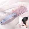 1Pcs Elastic Massage Comb Hollow Out Hair Brush Scalp Massage Combs Hair Styling Detangler Fast Blow Drying Detangling Tool