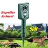 Ultrasonic Cat Battery Dog Repellent Fox Pest Scarer Deterrent Supplies Garden