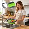 Collapsible Over the Sink Strainer Basket with Extendable Handles for Kitchen Fruit Vegetable Draining Washing Storage