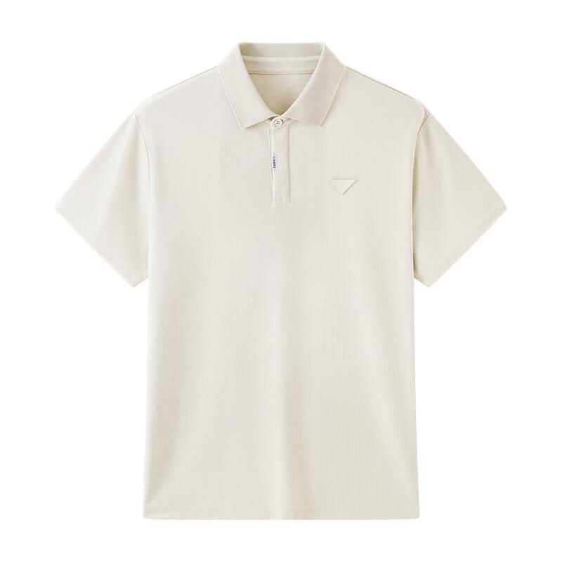 CAMEL Men's Waffle Knit Cooling Polo Shirt