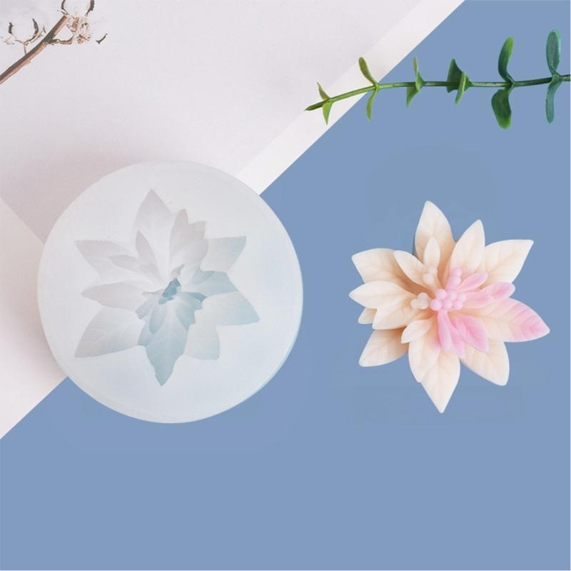 Kreslená kamélie lotosová vonná svíčka silikonová forma dekorativní forma do vozidla sádrová forma potřeby pro výrobu dortů