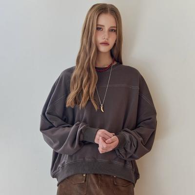 Stitch Line Loose Fit Sweatshirt Ze11qt013na