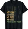 Proud Army Mom T-Shirt for Military Families - My Son, My Soldier Design