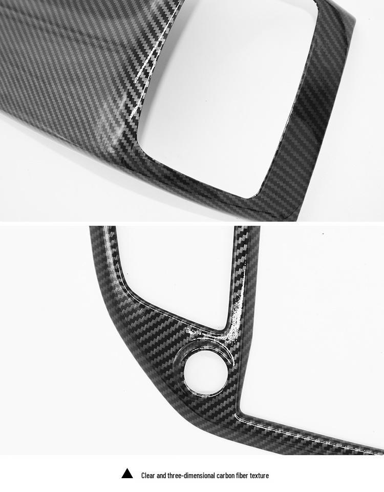 Carbon Fiber Texture Interior Stickers for Hyundai Tucson 16-20: Central Control & Gear Shift Air Outlets