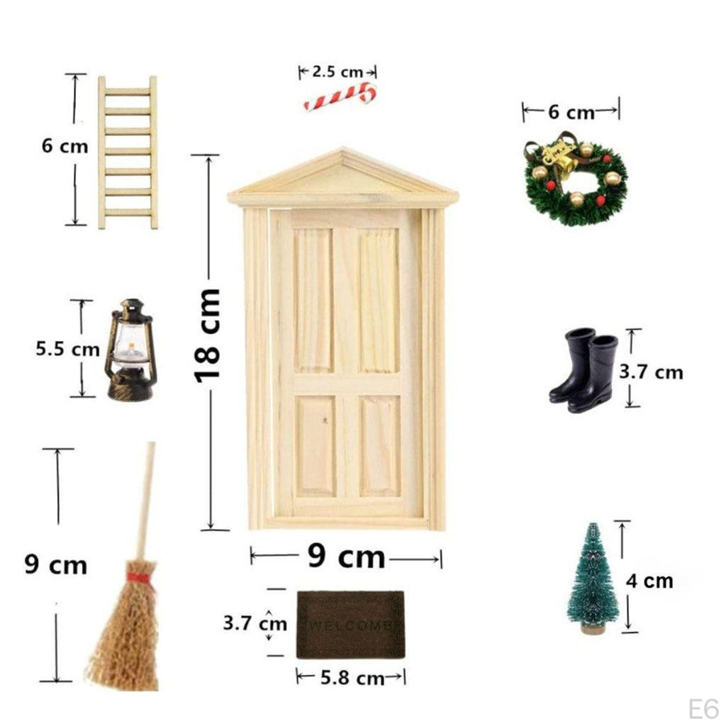 1/12 Dollhouse Christmas Decoration Accessories Kids Pretend Toys