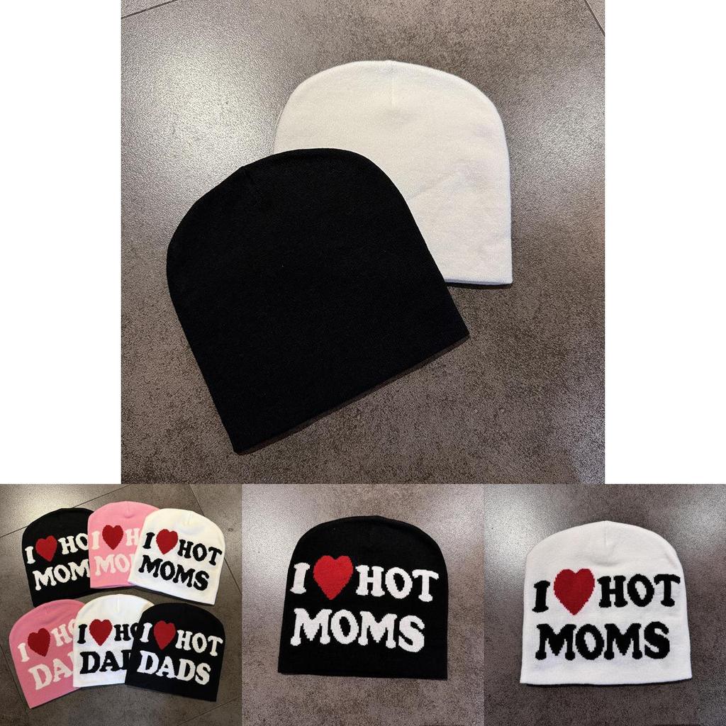 New Knitted Hat For Women With Embroidered Letter Design For Autumn Winter Warmth