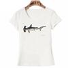 Ameitte Summer Fashion Women Short Sleeve Save The Blue Whale Narwhal Tattoo Print T Shirt