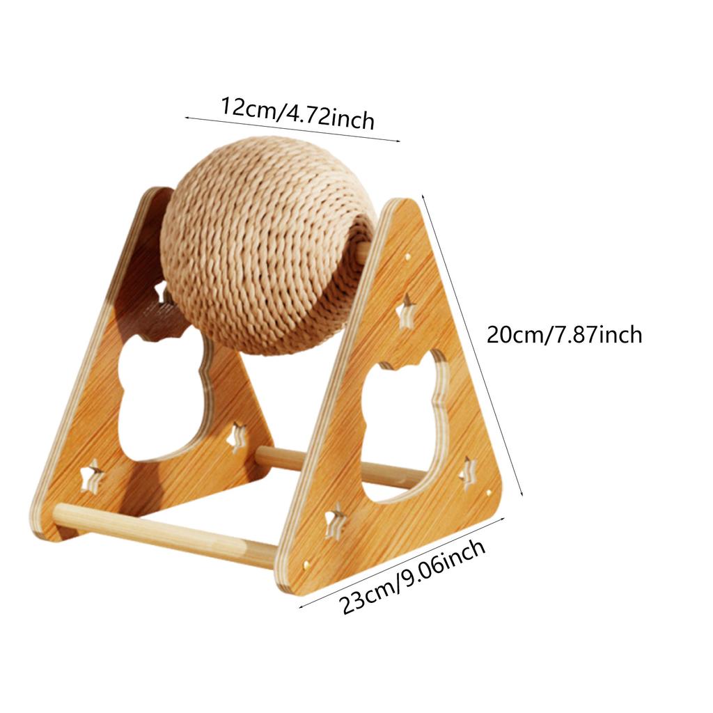 Cat Scratch Ball Toy Wear-Resistant Density Board Hemp Rope Scratch Board Grinding Paws Toys Pet Furniture Supplies Accessory