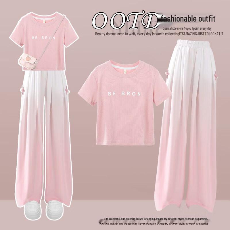 Moonkids Girls  New Chinese Style Short Sleeve Summer Set 130cm
