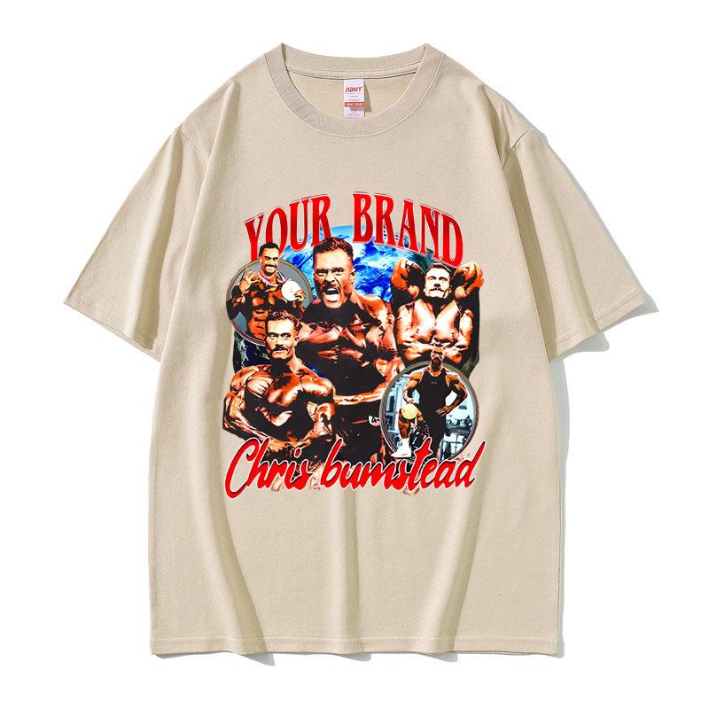 Chris Bumstead Pump Cover Funny Meme Graphic T-shirt Male Fitness Gym Oversized Short Sleeve Men Women Casual Pure Cotton Tshirt